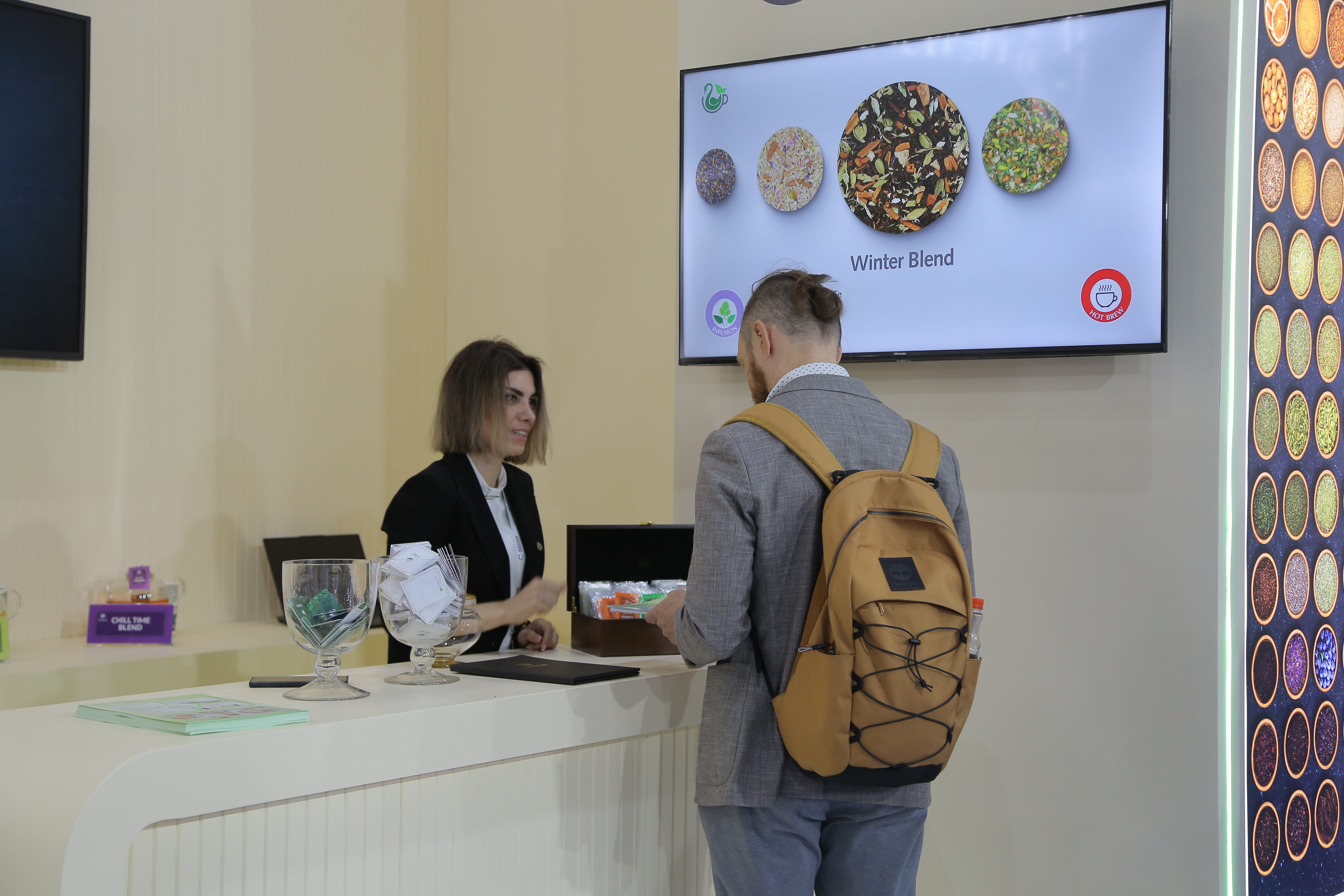 Newsha team showcasing innovative products at Gulfood 2025